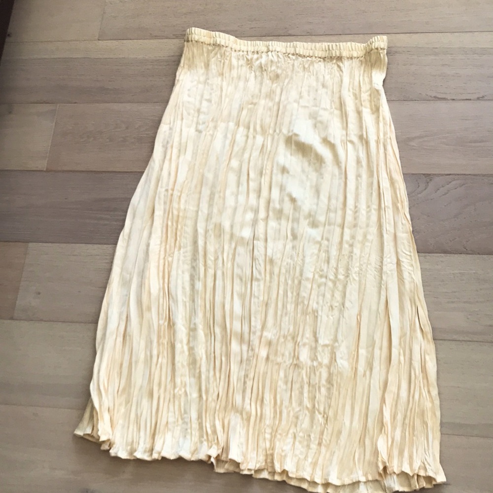 H&M long yellow skirt